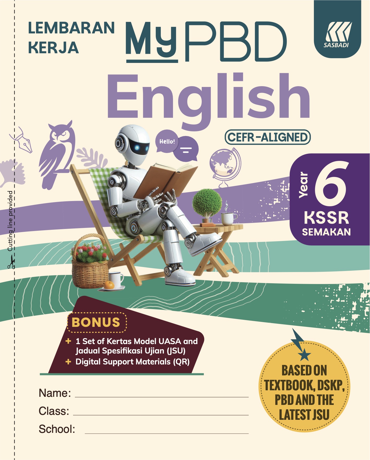 Lembaran Kerja MyPBD KSSR English Year 6 Cover